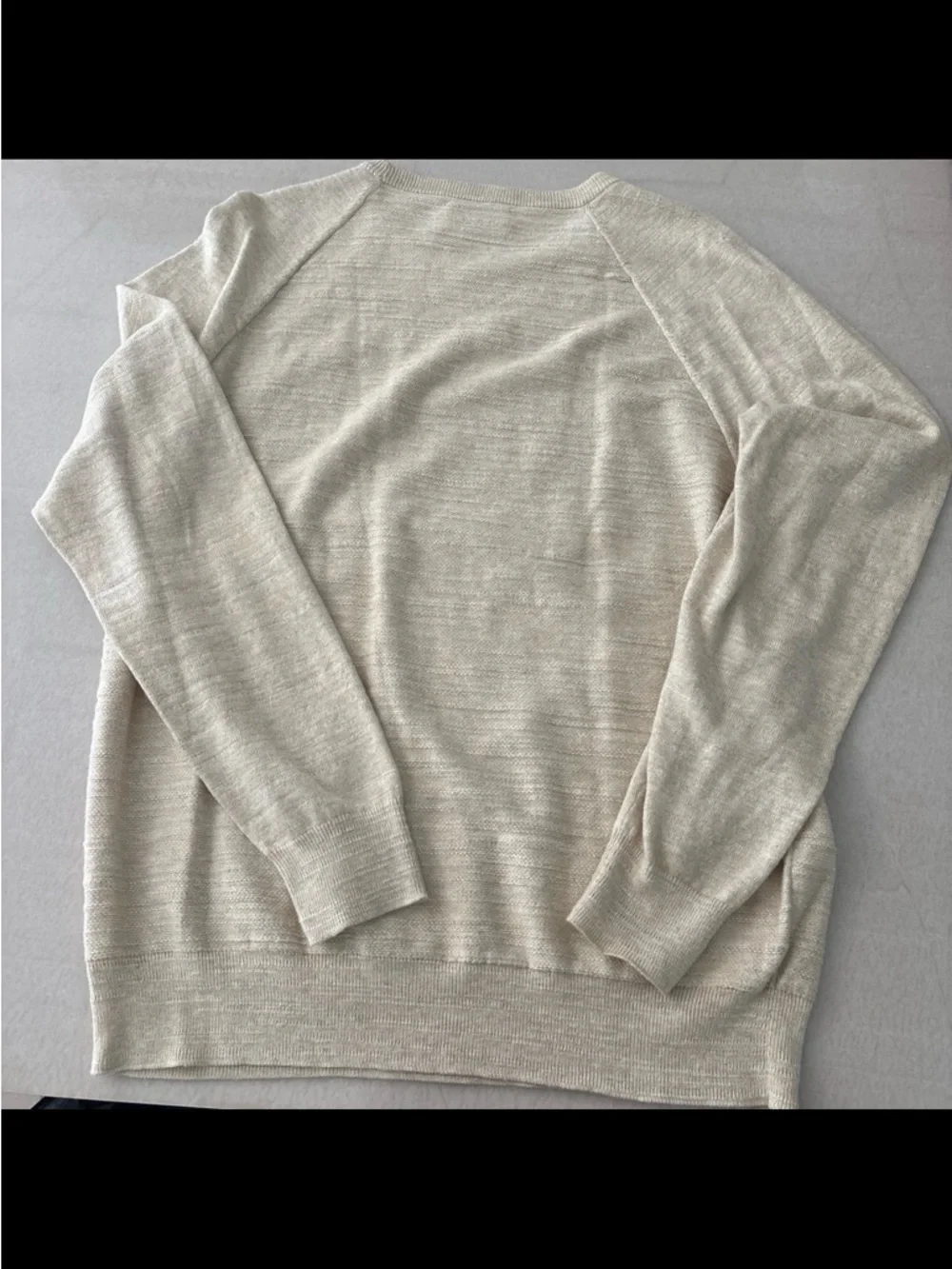J. Crew Men's Crewneck Sweater in Light Beige
